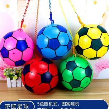 Wholesale Inflatable Elastic Chain Watermelon Ball Creative Parent-Child Toys Local Promotion Gifts Stall Colorful Sling Football