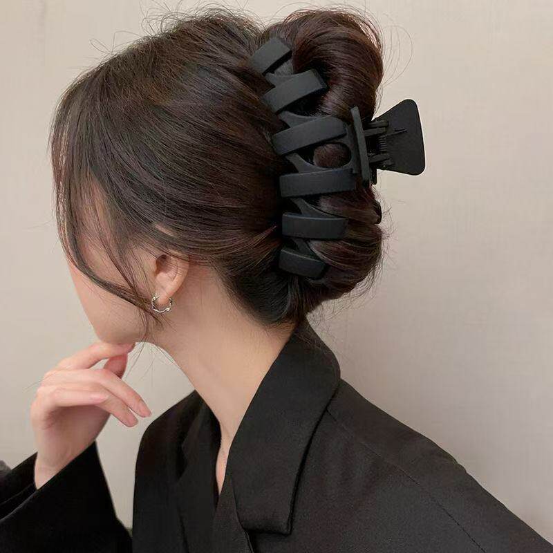 超大号高颜值鲨鱼夹子女2025新款发饰后脑勺盘发夹高级感气质抓夹