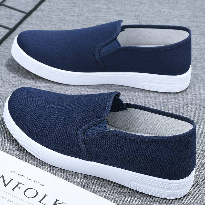 工作鞋护士鞋女小白鞋老北京布鞋防滑平底上班鞋一脚蹬纯色休闲鞋