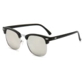C4-bright black silver frame-white mercury