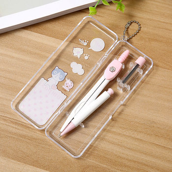 Cute cartoon pattern compasses Korean new student learning stationery office supplies