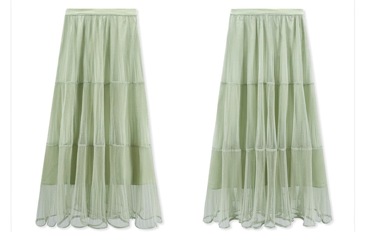 Áo thun nữ tay ngắn cổ tròn thêu tay họa tiết hình học phong cách retro — Mão phượng trắng/xanh lá