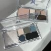 JADED butterfly flying six-color eye shadow plate dark night blueberry smoky cold sweet cool pink flashing beads matte eye shadow