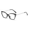 Photochromic Cross-Border Fashion Cat-Eye Glasses Frame for Women, Trendy Personality Retro Internet Celebrity European and American Anti-Blue Light Glasses for Men