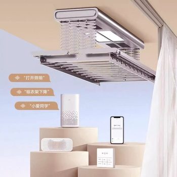 Electric Clothes Drying Rack Intelligent Remote Control Voice Control Fully Automatic Home Balcony Lifting Folding Telescopic Clothes Drying Machine Rod
