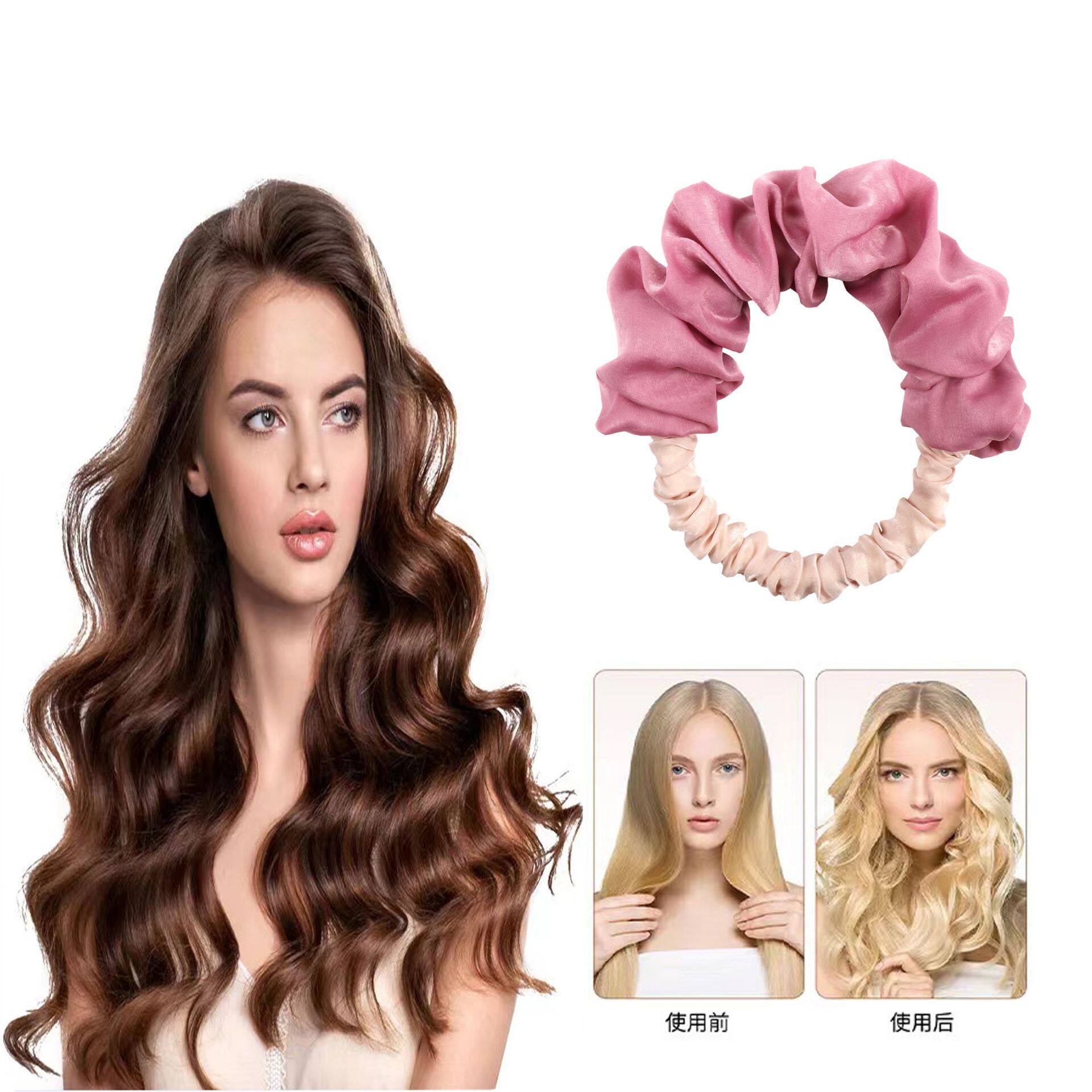 Cross-border upgrade new meatball head hair curling artifact lazy sleep big wave no heat curling iron hair ring curling iron