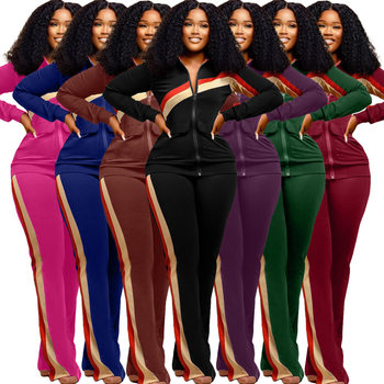 77495 cross-border Amazon independent station European and American women's sports leisure fashion two-piece pocket set