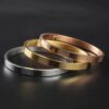 Thailand Akono Five Scripture Titanium Steel Bracelet Bangles Stainless Steel Bracelet Does Not Fade
