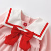 Baby Jumpsuit 2024 Autum New Baby Girl Clothes Little Red Flower Long-Sleeved Crawler Suit Infant and Toddler Clothing Dropshipping