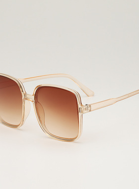 2023新款潮流街拍圆大脸太阳镜方形墨镜防紫外线米钉士太阳眼镜