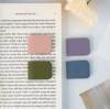 New Square Soft Magnetic Pu Customized Bookmark Book Pagination Student Reward Reading Can Logo Magnetic Creative Bookmark