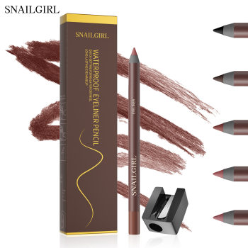 Snailgirl Waterproof Eyeliner Gel Pen with Sharpener Eye Makeup Non-Fading Silky Smooth Eyeliner Pen