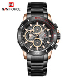 NAVIFORCE Lingxiang 9174 новые круглые часы с календарем, спортивные стеклянные мужские часы с кварцевым механизмом и указателем типа