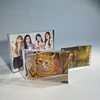 Acrylic strong magnetic photo frame transparent table card high crystal double-sided display frame for couples photo creative ornaments