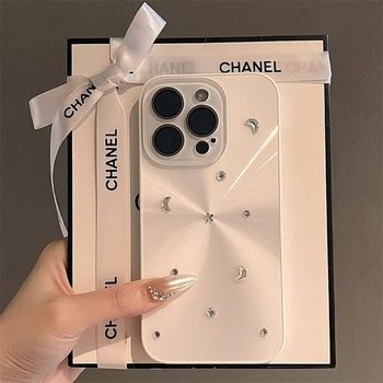 Aurora Silver DIY Pearl Suitable for Apple 16 Pro Max Phone Case New iPhone 17 Lens Film Premium