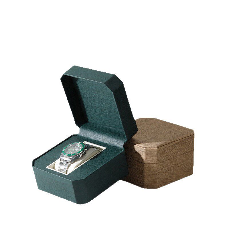 Mechanical Watch Watch Box Flip Solid Wood Grain Jewelry Watch Box Watch Jewelry Storage Box Watch Packaging Box Gift