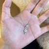 Sparkling Diamond Star Pendant Necklace for Women, Light Luxury Titanium Steel Non-Fading Necklace, 2026 New Minimalist Style Clavicle Chain Jewelry, Customizable