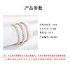 Cross-border Live Hip Hop Jewelry Zircon 4mm Square Diamond Single Row Diamond Bracelet Men and Women Fashion Fashion Bracelet Wholesale