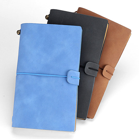 Wholesale Travel Notebook A6 Notebook Notepad Imitation Leather Notebook Loose-Leaf Diary Custom Logo