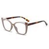 Color matching cat eye women's glasses frame TR90 anti-blue light plain glasses European and American ins Internet celebrity same style optical glasses frame