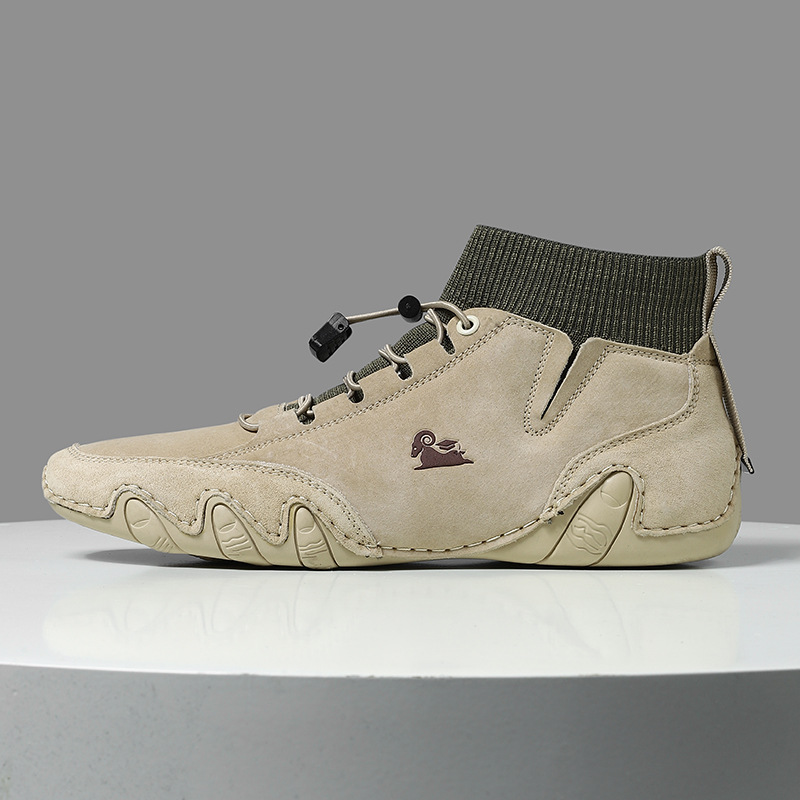 Giày Boot Martin Nam Chất Liệu Vải Bông Hàng Mùa Xuân Thu Đông