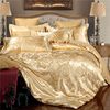 Factory wholesale summer jacquard four-piece washed silk quilt cover bed sheet 4-piece TikTok live fast hand shop