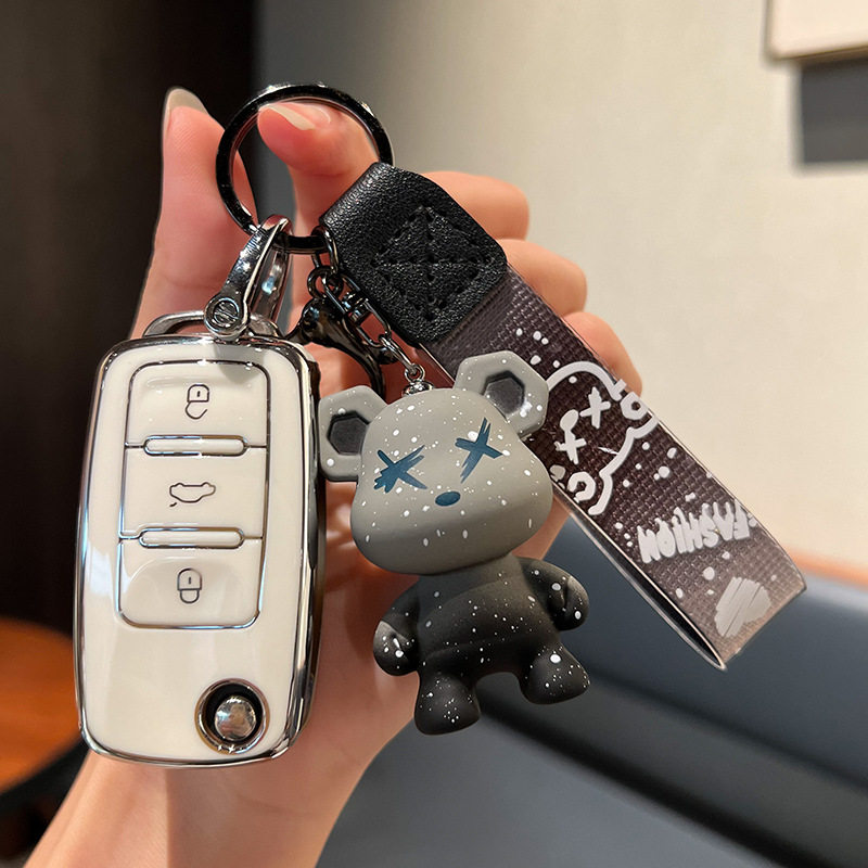 Applicable to Volkswagen New Bora Sagittarius polo Key Case Tuguan Exploration Yue Lingdu Langyi Exploration Ge Jia Brigade Key Case