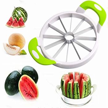 Stainless steel watermelon cutter rubber handle slicer large watermelon cutter 12-part watermelon separator