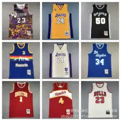 Wholesale Cross-Border Basketball Jerseys Spurs Warriors Lakers Raptors Trail Blazers Nuggets 76Ers Supersonics Embroidered Sportswear
