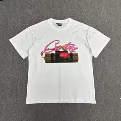 Cross-border European and American High STreeT Trendy Brand PrinTed ShorT-sleeved Casual oversize VersaTile T-shirTs for Men and Women Loose Fashion ins