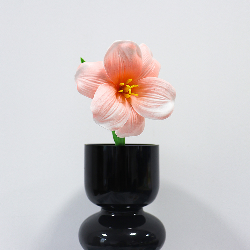 佰顺郁金香仿真花婚礼假花花束拍摄道具家居客厅装饰PU仿真花批发