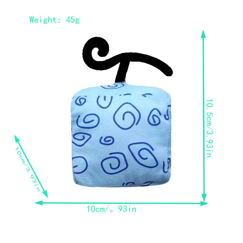 跨境新款恶魔果实玩具bloxfruits游戏周边毛绒公仔盒子动物玩偶