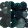 Amazon explosive flocking Christmas ball 36/ШТ Бархатный Рождественский шар, подвесной рождественский шар с защитой от поломки mini 4