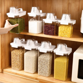 Rice bucket flour storage moisture-proof insect-proof sealed jar household rice jar rice grain noodles storage rice box rice box