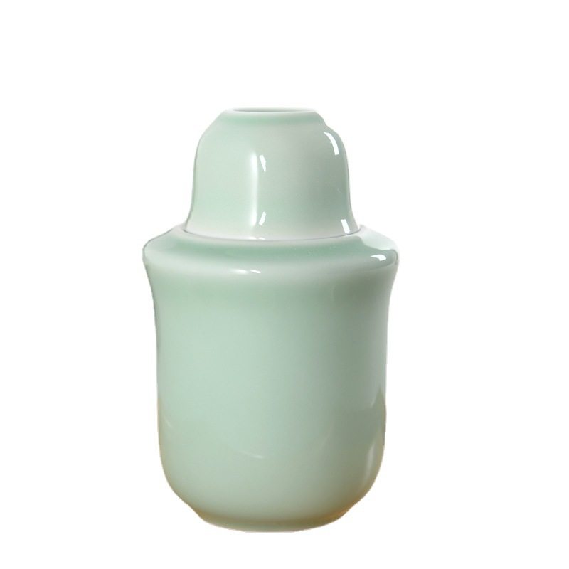 Celadon wine warmer suit ceramic wine warmer wine glass three or two half jin hot wine set promotional gift