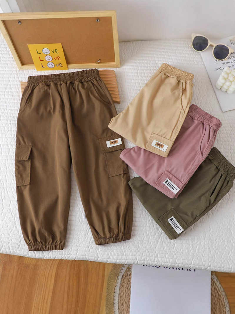 New Spring & Autumn Outerwear Casual Pants, Boys & Girls Cargo Pants, Toddler & Little Kid Loose Trousers Wholesale