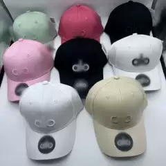 Popular Foreign Trade Crescent Embroidery Baseball Cap Outdoor Sports Mesh Visor Cap Cross-Border Summer Sunshade Breathable Mesh Cap