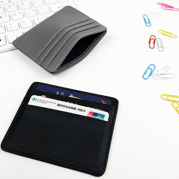 Card Holder Ins Women's High-End Card Holder Large Capacity Multi-Card Slot Thin Women's Small and Exquisite Pu Imitation Leather Card Holder