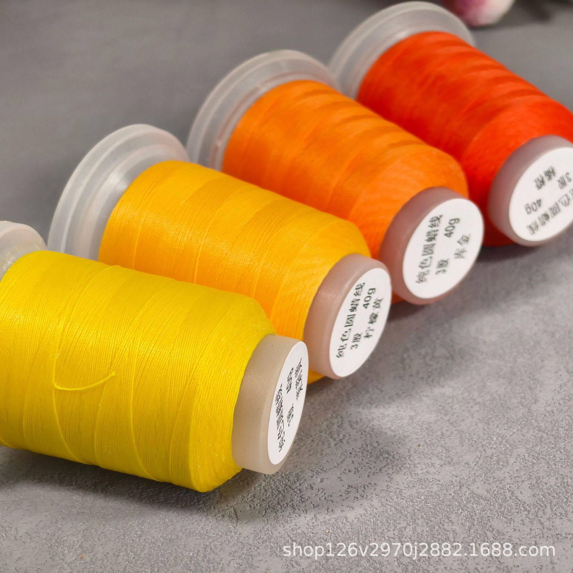 3 Strands of Pure Color 0.2mm Morandi Color Round Wax Ultra-Fine Hand-Woven Thread, One Roll Is Approximately 260m DIY Materials