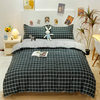 Factory wholesale four-piece simple quilt cover three-piece skin-friendly fabric student dormitory bed sheet quilt cover bedding