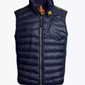 4 blue patchwork down vest