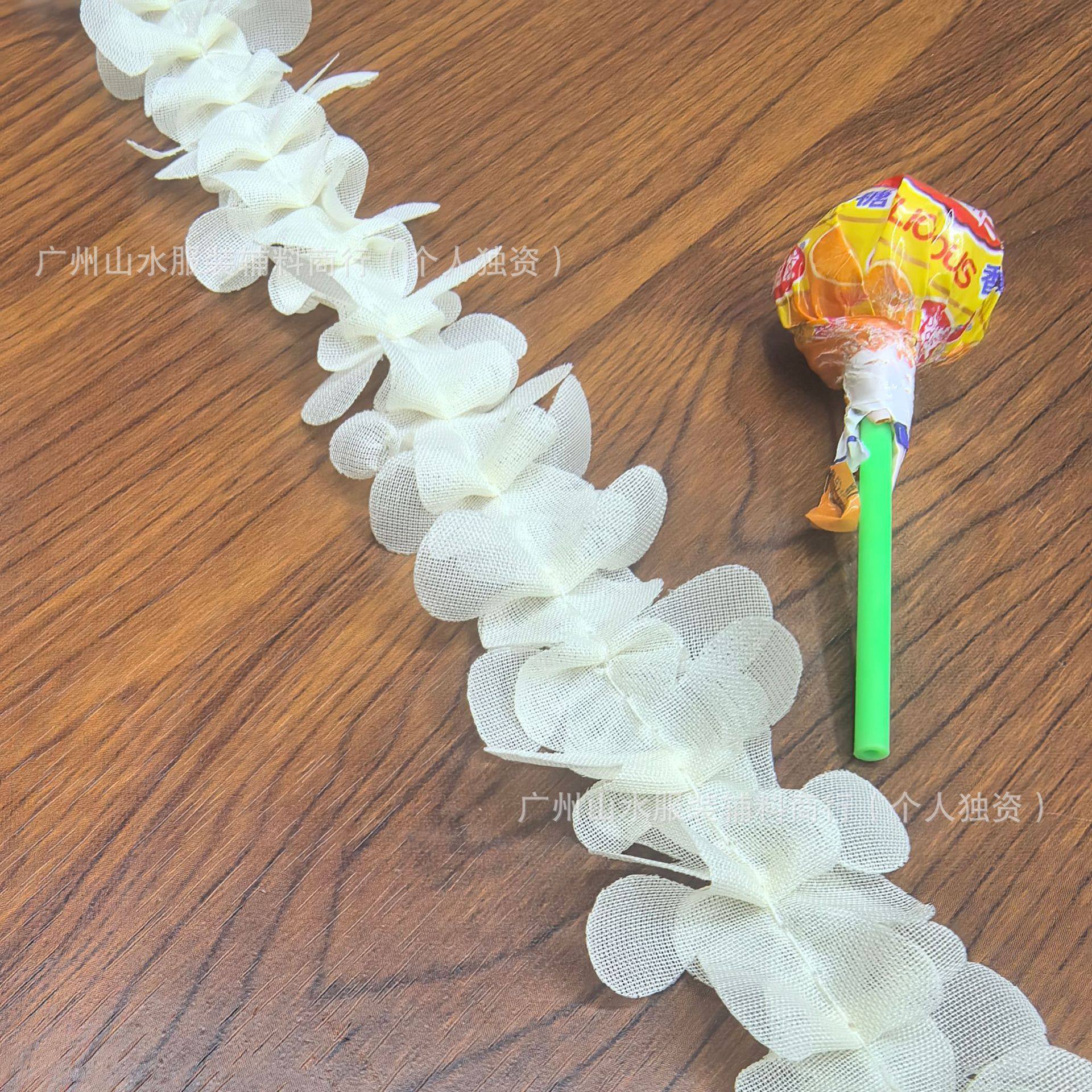 Children's Collar Lace Sleeves Accessories Apricot Pleated Lace Collar Cuffs Ruffled Wide Lace Embroidery