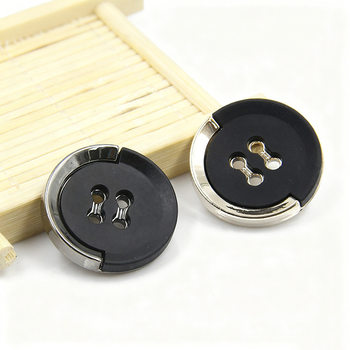 High-end windbreaker suit coat buttons high-end buttons gun side four-eye black men's and women's suit buttons wholesale