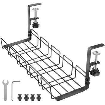 Cross-border Punch-free Under-table Desktop Storage Rack Wire Socket Storage Slot Office Desk Low Storage Shelf Storage Rack