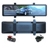 New 4K Streaming Driving Recorder Wifi Interconnection Dual External Pull Split Digital Rearview Mirror Dashcam