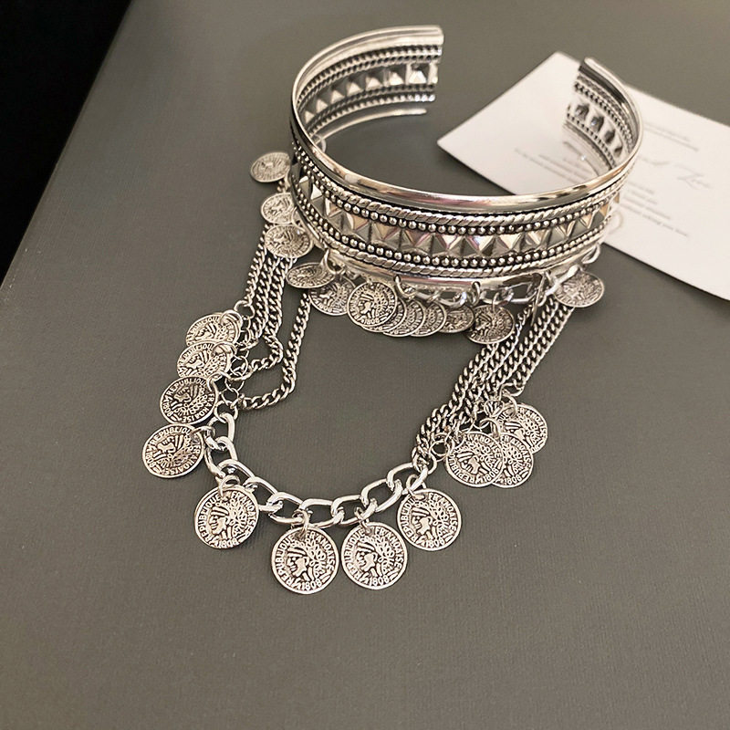 欧美跨境简约时尚手镯臂环小众冷淡风气质手环高级感百搭手饰批发