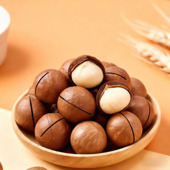 Wholesale Milk-Flavored Macadamia Nuts, Original Roasted Nuts, Office Snacks, Roasted Seeds, Large-Grained Macadamia Nuts