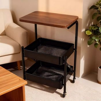 Chinese Trolley Storage Rack Kitchen Floor-Standing Multi-Layer Living Room Snack Rack Mobile Bathroom Toilet Storage Rack
