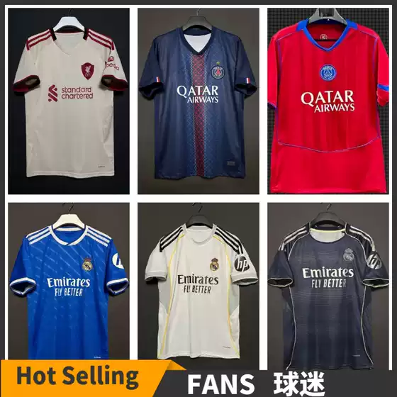 2627 League Fans Real Madrid Mbappe Barcelona Yarmar # 10 Premier League Adult Football Jerseys with Numbers Printed and Free Shipping