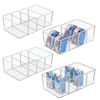 PET Transparent Snack Coffee Storage Tea Bag Storage Box Stackable Desktop Storage Box Deck Refrigerator Storage Box